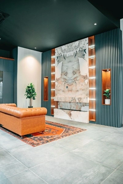 Cape Winelands showroom lounge area